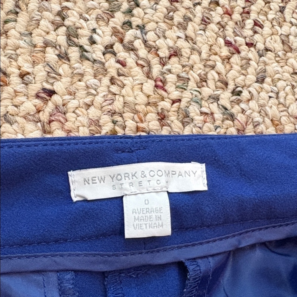 New York & Company Royal Blue Flare Pants. 0 Average - Picture 7 of 14